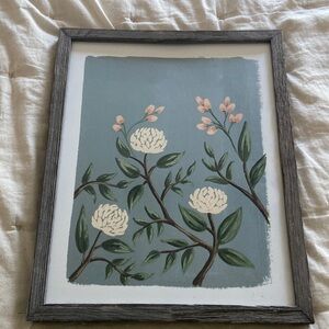 Rifle Paper Co. painted peonies framed art print